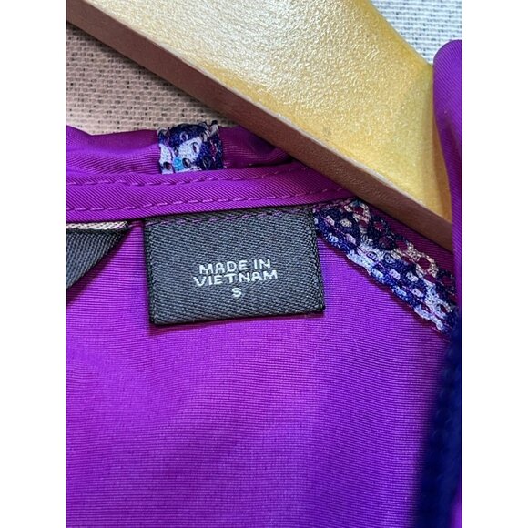 Eddie Bauer Womens Zip Up Hiking Cardigan Hooded Vest Size Small Purple Zip - Picture 4 of 11